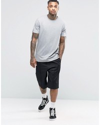 graues T-Shirt mit einem Rundhalsausschnitt von Asos