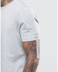 graues T-Shirt mit einem Rundhalsausschnitt von Asos