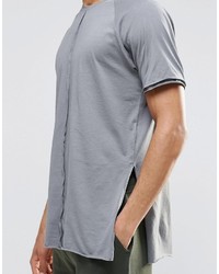 graues T-Shirt mit einem Rundhalsausschnitt von Asos