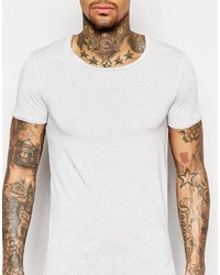 graues T-Shirt mit einem Rundhalsausschnitt von Asos