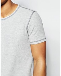 graues T-Shirt mit einem Rundhalsausschnitt von Asos