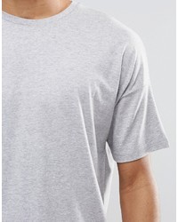 graues T-Shirt mit einem Rundhalsausschnitt von Asos