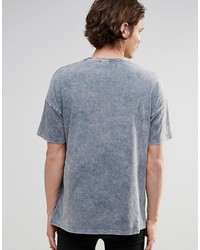 graues T-Shirt mit einem Rundhalsausschnitt von Asos