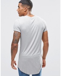 graues T-Shirt mit einem Rundhalsausschnitt von Asos