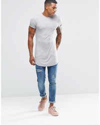 graues T-Shirt mit einem Rundhalsausschnitt von Asos