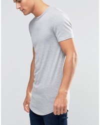 graues T-Shirt mit einem Rundhalsausschnitt von Asos