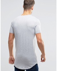 graues T-Shirt mit einem Rundhalsausschnitt von Asos