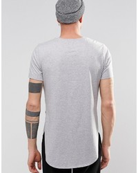 graues T-Shirt mit einem Rundhalsausschnitt von Asos