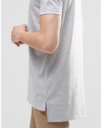 graues T-Shirt mit einem Rundhalsausschnitt von Asos