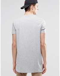 graues T-Shirt mit einem Rundhalsausschnitt von Asos