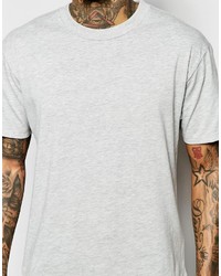 graues T-Shirt mit einem Rundhalsausschnitt von Asos