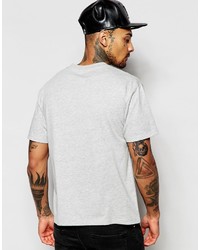 graues T-Shirt mit einem Rundhalsausschnitt von Asos