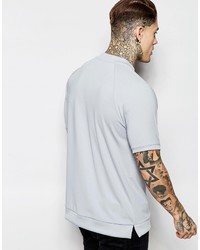 graues T-Shirt mit einem Rundhalsausschnitt von Asos