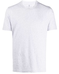 graues T-Shirt mit einem Rundhalsausschnitt von Brunello Cucinelli
