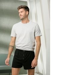 graues T-Shirt mit einem Rundhalsausschnitt von BRUNO BANANI