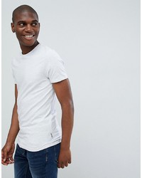 graues T-Shirt mit einem Rundhalsausschnitt von Burton Menswear