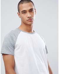graues T-Shirt mit einem Rundhalsausschnitt von Burton Menswear
