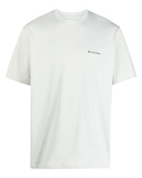 graues T-Shirt mit einem Rundhalsausschnitt von Buscemi