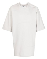 graues T-Shirt mit einem Rundhalsausschnitt von Byborre
