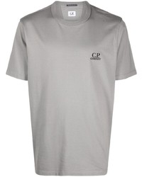 graues T-Shirt mit einem Rundhalsausschnitt von C.P. Company