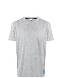 graues T-Shirt mit einem Rundhalsausschnitt von Calvin Klein