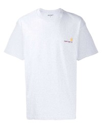 graues T-Shirt mit einem Rundhalsausschnitt von Carhartt WIP