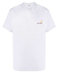 graues T-Shirt mit einem Rundhalsausschnitt von Carhartt WIP