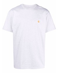 graues T-Shirt mit einem Rundhalsausschnitt von Carhartt WIP