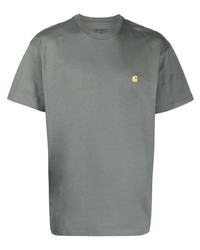 graues T-Shirt mit einem Rundhalsausschnitt von Carhartt WIP