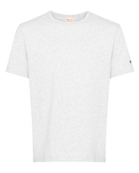 graues T-Shirt mit einem Rundhalsausschnitt von Champion