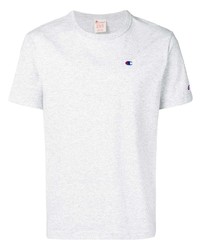 graues T-Shirt mit einem Rundhalsausschnitt von Champion