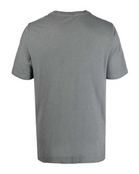graues T-Shirt mit einem Rundhalsausschnitt von Massimo Alba