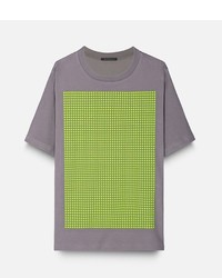 graues T-Shirt mit einem Rundhalsausschnitt von Christopher Kane