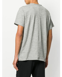 graues T-Shirt mit einem Rundhalsausschnitt von rag & bone