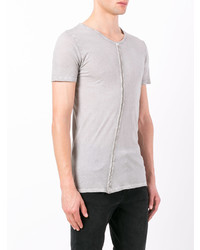 graues T-Shirt mit einem Rundhalsausschnitt von Unconditional