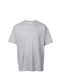 graues T-Shirt mit einem Rundhalsausschnitt von Cmmn Swdn
