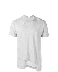 graues T-Shirt mit einem Rundhalsausschnitt von Comme Des Garcons Homme Plus