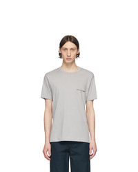 graues T-Shirt mit einem Rundhalsausschnitt von Comme Des Garcons SHIRT