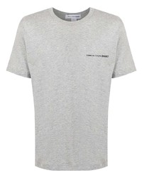 graues T-Shirt mit einem Rundhalsausschnitt von Comme Des Garcons SHIRT