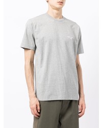 graues T-Shirt mit einem Rundhalsausschnitt von Comme des Garcons Homme