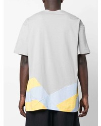 graues T-Shirt mit einem Rundhalsausschnitt von Comme Des Garcons Homme Plus