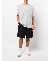 graues T-Shirt mit einem Rundhalsausschnitt von Comme Des Garcons SHIRT