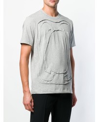 graues T-Shirt mit einem Rundhalsausschnitt von Comme Des Garcons SHIRT