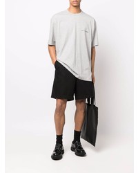 graues T-Shirt mit einem Rundhalsausschnitt von Comme Des Garcons SHIRT