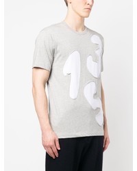 graues T-Shirt mit einem Rundhalsausschnitt von Comme Des Garcons SHIRT