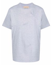 graues T-Shirt mit einem Rundhalsausschnitt von Corelate