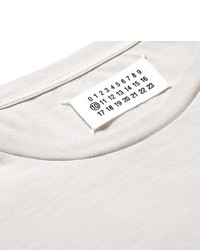 graues T-Shirt mit einem Rundhalsausschnitt von Maison Martin Margiela