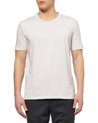 graues T-Shirt mit einem Rundhalsausschnitt von Maison Martin Margiela