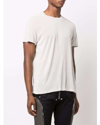 graues T-Shirt mit einem Rundhalsausschnitt von Rick Owens