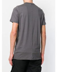 graues T-Shirt mit einem Rundhalsausschnitt von Rick Owens